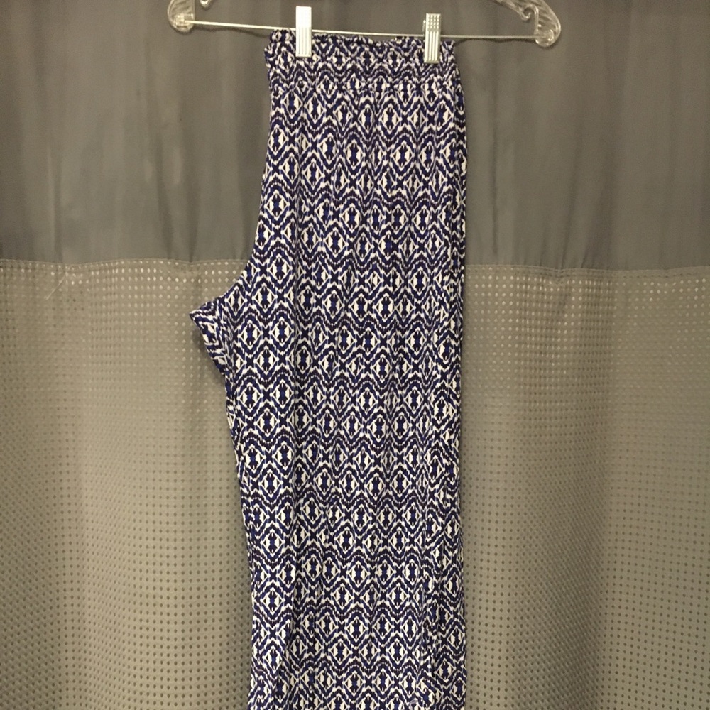 Shades of blue palazzo dress barn L